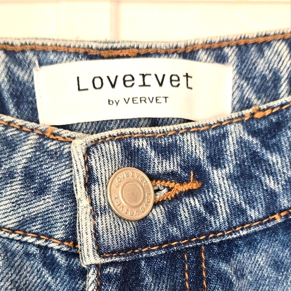 Lovervet By Vervet Womens 28 Jeans High Rise Straight Relaxed Distressed Cropped - Picture 2 of 9